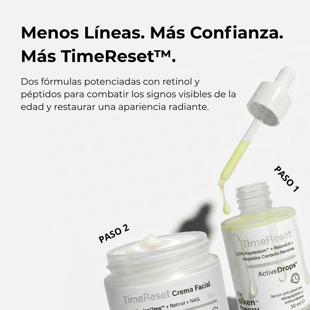 Bundle TimeReset™ Crema Facial + Suero ActiveDrops